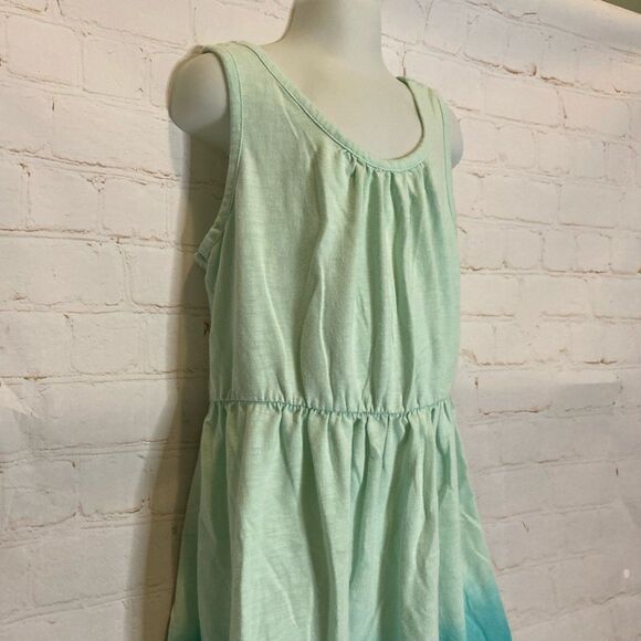 Cherokee Girls Ombré Blue-Green Scoop Neck Tank Summer Dress - Picture 2 of 5